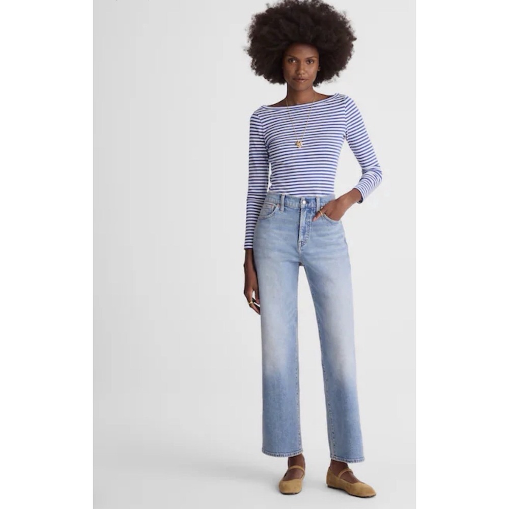 MADEWELL 28 The Perfect Vintage Wide-Leg Crop Jean NZ037